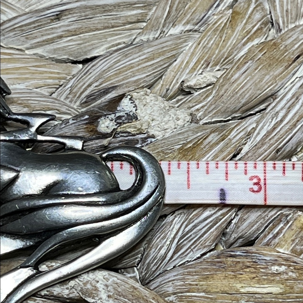St Justin Cabyll Ushtey Pewter Horse Celtic Brooch - Picture 6 of 7